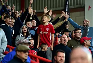 Bristol City V Nottingham Forest Prints: Burning Rivalry: Bristol City vs Nottingham Forest at Ashton Gate Stadium, October 2016