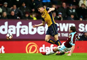Burnley Prints: Burnley vs. Bristol City: Jon Flanagan Tackles Callum O'Dowda in FA Cup Clash