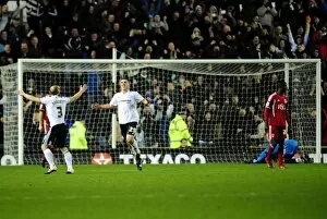Images Dated 10th December 2011: Callum Ball Scores Championship-Winning Goal for Derby County Against Bristol City (10/12/2011)