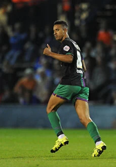 Images Dated 11th August 2015: Callum Robinson's Thrilling Goal: 3-1 for Bristol City vs. Luton Town, 2015