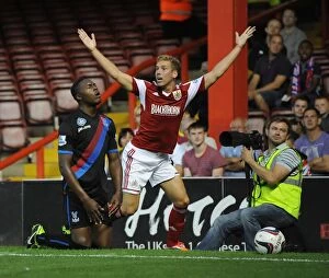 Images Dated 27th August 2013: Capital One Cup Showdown: Bristol City vs Crystal Palace at Ashton Gate, 2013