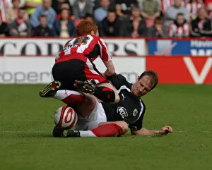 Images Dated 26th April 2008: Carey tackle 2
