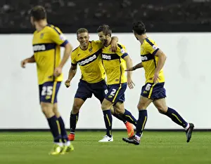 Capital One Prints: Carlton Morris Celebrates Goal: Bristol City vs Oxford United, 2014