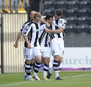 Celebrating the Goal: Notts County vs. Bristol City, League One, 2014