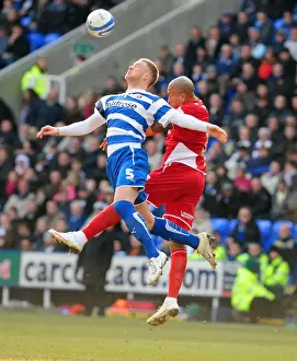 Reading V Bristol City Prints: Challenge in the Sky: Iwelumo vs
