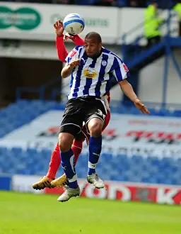 Sheffield Wednesday V Bristol City Prints: Challenge in the Sky: Soares vs