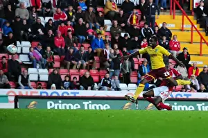 Bristol City V Burnley Prints: Championship: Albert Adomah Scores Last-Minute Winner for Bristol City Against Burnley - 05/11/2011