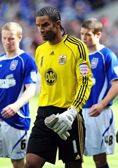 Ipswich Town V Bristol City Prints: Championship Clash: David James in Action - Ipswich v Bristol City, 2010