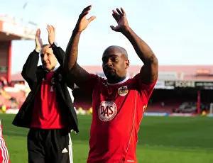 Bristol City V Burnley Prints: Championship Clash: Jamal Campbell-Ryce of Bristol City in Action Against Burnley (19-03-2011)