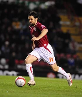 Images Dated 23rd March 2010: Championship Clash: Paul Hartley in Action for Bristol City vs Barnsley, 23rd March 2010