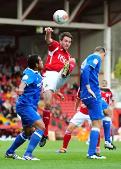 Bristol City V Birmingham City Prints: Championship Clash: Skuse vs Beausejour - A Football Rivalry at Ashton Gate (October 23)