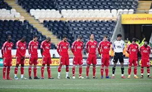Hull City v Bristol City Collection: Championship Football: Hull City vs. Bristol City - Minutes Silence (11-02-2012)