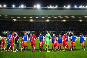 Bristol City V Sheffield Wednesday Prints: Championship Rivalry: Post-Match Handshake - Bristol City vs Sheffield Wednesday