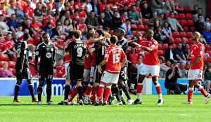 Images Dated 9th April 2011: Championship Showdown: Barnsley vs. Bristol City - April 9, 2011 (Oakwell Stadium)