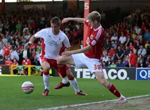 Bristol City V Nottingham Forest Prints: Championship Showdown: A Battle for Possession - Jon Stead vs
