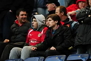 Preston V Bristol City Prints: Championship Showdown: Bristol City Fans at Deepdale Stadium (05/02/2011)