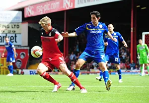Bristol City V Cardiff City Prints: Championship Showdown: Bristol City vs. Cardiff City at Ashton Gate Stadium, 2012