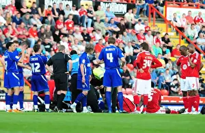 Framed Print : Championship Showdown: Bristol City vs Ipswich Town at Ashton Gate Stadium (April 16, 2011)