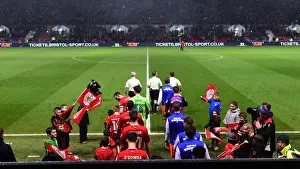 Championship Showdown: Bristol City vs Sheffield Wednesday - Players Take to the Pitch at Ashton Gate, January 2017
