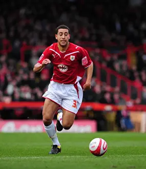 Bristol City V Newcastle Utd Prints: Championship Showdown: Bristol City's Lewin Nyatanga at Ashton Gate Stadium vs Newcastle United (2010)