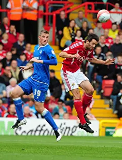 Bristol City V Birmingham City Prints: Championship Showdown: Cole Skuse vs Chris Wood - October 2011