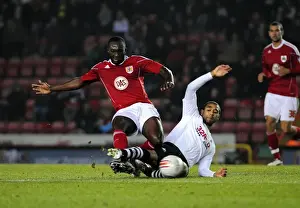 Bristol City V Swansea City Prints: Championship Showdown: Damion Stewart Denies Luke Moore - Bristol City vs Swansea City (01/02/2011)