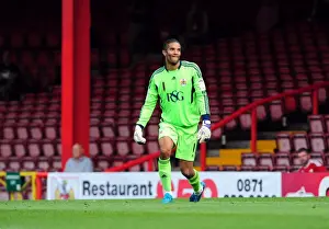 Season 11-12 Prints: Championship Showdown: David James Dramatic Goalkeeping Display - Bristol City vs