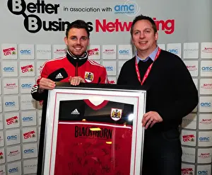 Framed Print : Championship Showdown: Man of the Match Awarded at Ashton Gate - Bristol City vs. Peterborough United