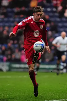 Preston V Bristol City Prints: Championship Showdown: Martyn Woolford in Action - Bristol City vs