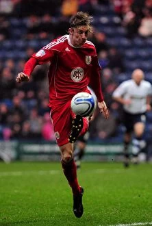 Images Dated 5th February 2011: Championship Showdown: Martyn Woolford's Thrilling Performance for Bristol City against Preston