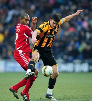 Hull City V Bristol City Prints: Championship Showdown: Marvin Elliott vs