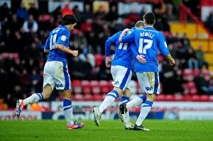 Bristol City V Peterborough Prints: Championship Showdown: McCann's Goal Celebration for Peterborough at Ashton Gate