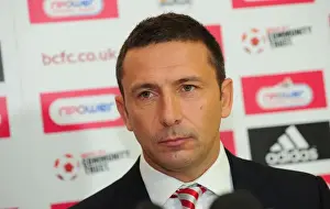 Derek McInnes Prints: Championship Showdown: McInnes at Ashton Gate (October 2011) - Bristol City vs Unnamed Opponent