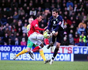 Images Dated 7th February 2009: The Championship Showdown: Norwich City vs. Bristol City - A Football Rivalry (08-09)