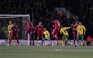 Images Dated 14th March 2011: The Championship Showdown: Norwich City vs. Bristol City - A Clash of Football Titans: Season 10-11