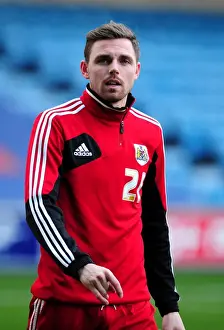 2012 Prints: Championship Showdown: Paul Anderson vs Millwall - Bristol City's Midfielder Faces Off