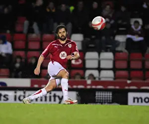 Bristol City V Barnsley Prints: Championship Showdown: Paul Hartley in Action - Bristol City vs Barnsley