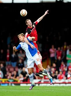 Images Dated 15th September 2012: Championship Showdown: Pearson vs. Pedersen - A Battle for Supremacy between Bristol City