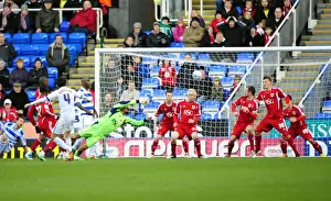 Reading V Bristol City Prints: Championship Showdown: Reading's Jem Karacan Capitalizes on David James Error against Bristol City (28/01/2012)
