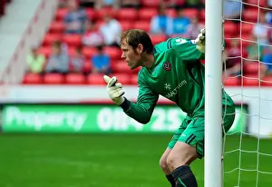 Sheffield United V Bristol City Prints: Championship Showdown: Steve Simonsen's Heroic Saves for Bristol City vs