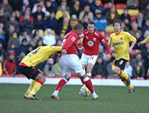 Watford V Bristol City Prints: Championship Showdown: Watford vs. Bristol City (08-09) - A Football Rivalry