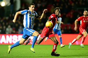 Bristol City V Brighton And Hove Albion Prints: Chasing the Championship Dream: Abraham vs. Dunk at Ashton Gate