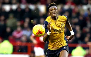 Nottingham Forest V Bristol City Prints: Chasing Glory: Tammy Abraham Pursues the Ball in Nottingham Forest vs