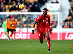 Wolverhampton Wanderers V Bristol City Prints: Chasing Glory: Tammy Abraham Pursues the Ball against Wolverhampton Wanderers