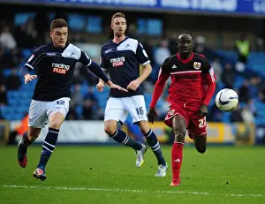 2012 Prints: Chasing the Win: Albert Adomah Pursues Loose Ball in Intense Millwall vs