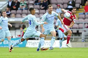 Coventry City V Bristol City Prints: Chasing the Win: Sam Baldock Pursues Loose Ball in Coventry vs