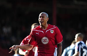 Images Dated 21st February 2010: Chris Iwelumo's Dramatic Equalizer: Bristol City vs. West Bromwich Albion, Championship 2010