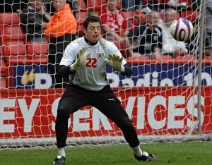 Images Dated 28th April 2008: Chris Weale: In Action Against Sheffield United (Bristol City vs. Sheffield United)