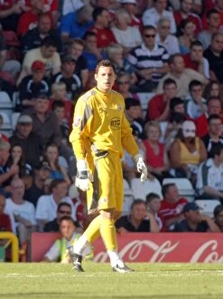 Images Dated 25th August 2007: Chris Weale Faces Off: Bristol City vs Scunthorpe United