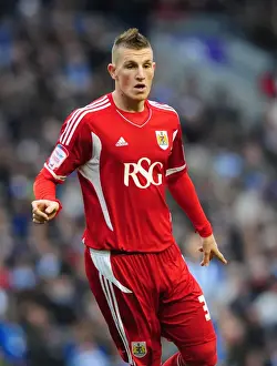 Brighton V Bristol City Prints: Chris Wood of Bristol City Faces Off Against Brighton in Championship Clash - 14/01/2012